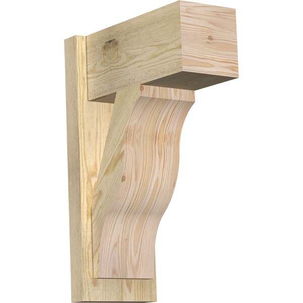 Ekena Millwork Funston Block Rough Sawn Outlooker, Douglas Fir, 8"W x 16"D x 24"H OUT08X16X24FST05RDF - main